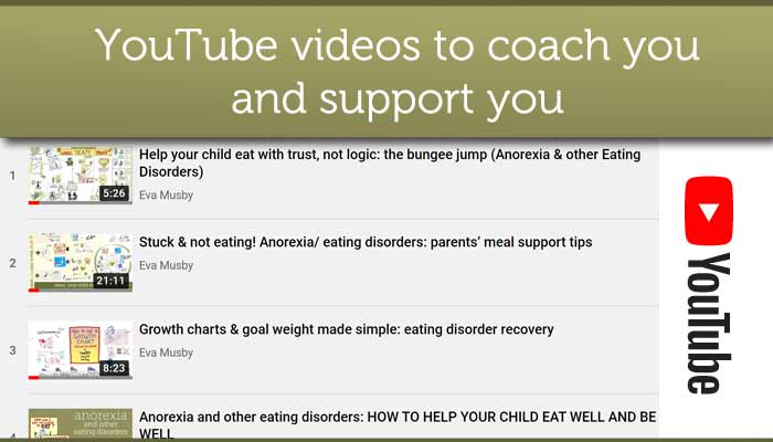 YouTube videos to help parents of a son or daughter with anorexia/eating disorder